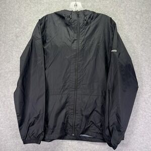 Columbia Jacket Womens Large Black Switchback IV Full Zip Rain Windbreaker